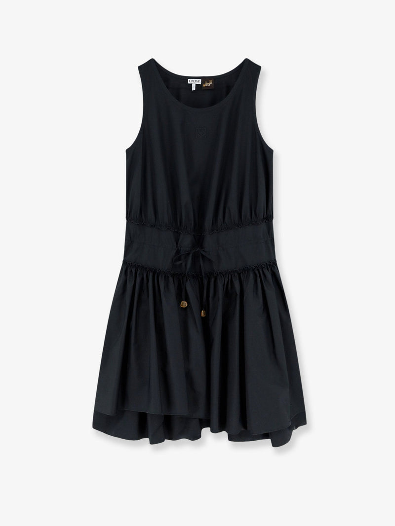 Loewe Vestido ligero de algodón Loewe Paula's Ibiza negro - World Class Fashion