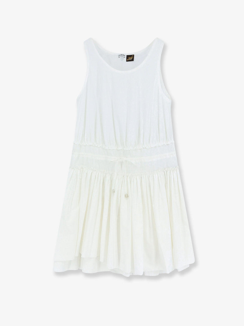 Loewe Vestido de algodón ligero Paula's Ibiza de Loewe en color blanco - World Class Fashion