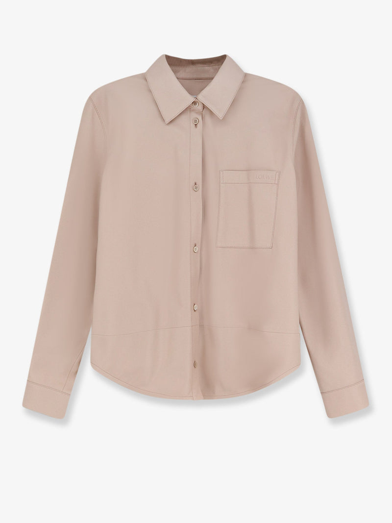 Loewe Loewe Paula's Ibiza Leather Shirt Pink - World Class Fashion