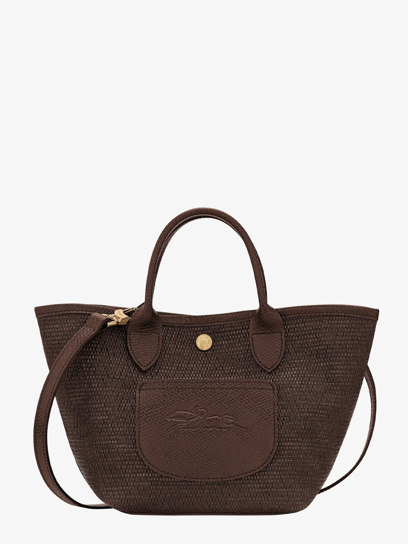 Longchamp Paris Longchamp Le Panier Pliage Xs Raffia Leather Brown - World Class Fashion