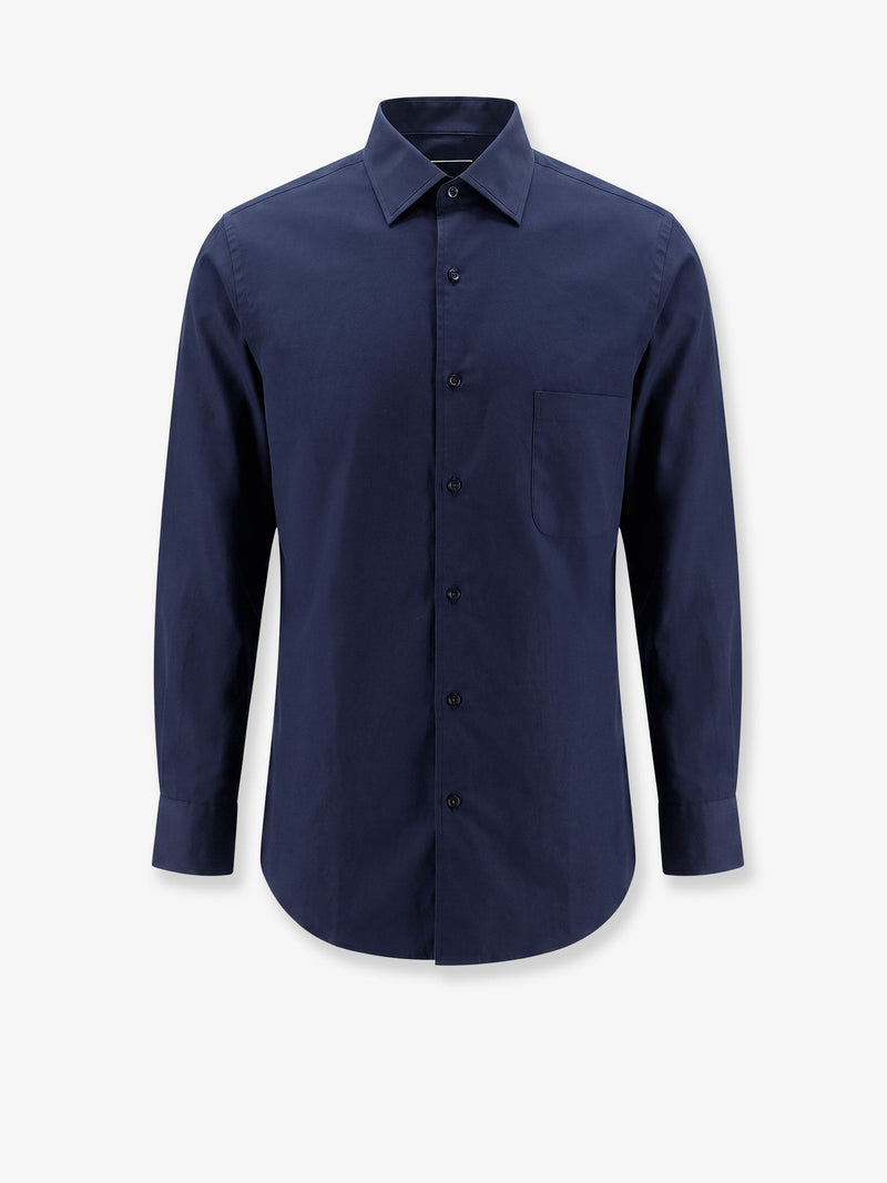 Loro Piana Loro Piana Andrè Cotton Shirt Blue Men - World Class Fashion