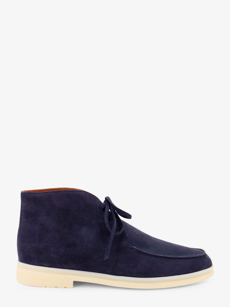 Loro Piana Loro Piana Walk And Walk Suede Lace-Up Blue - World Class Fashion