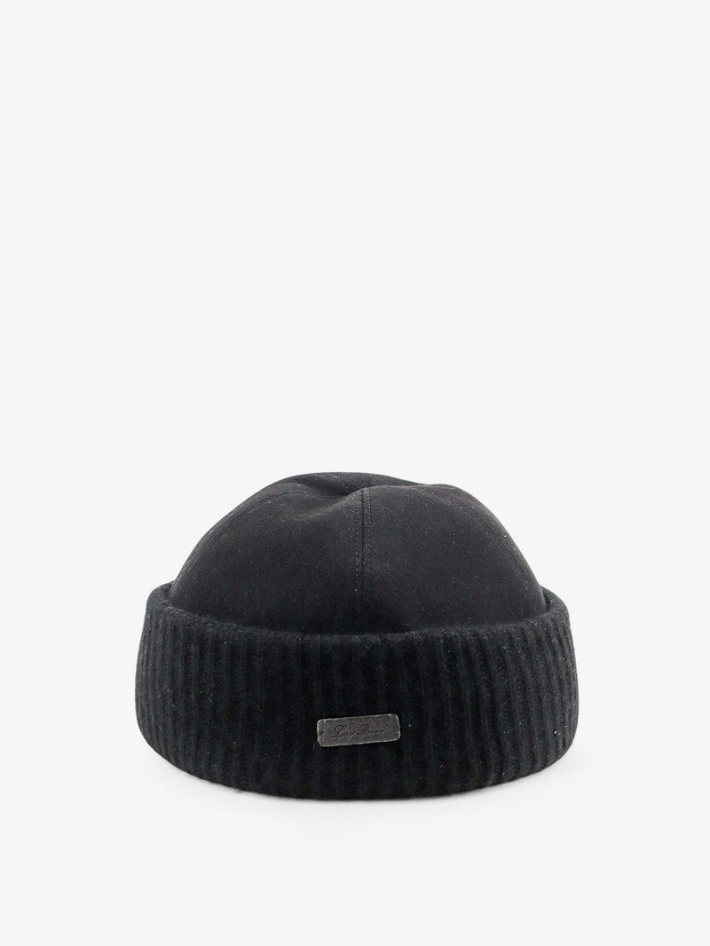 Loro Piana Loro Piana Cashmere Beanie Hat Black - World Class Fashion