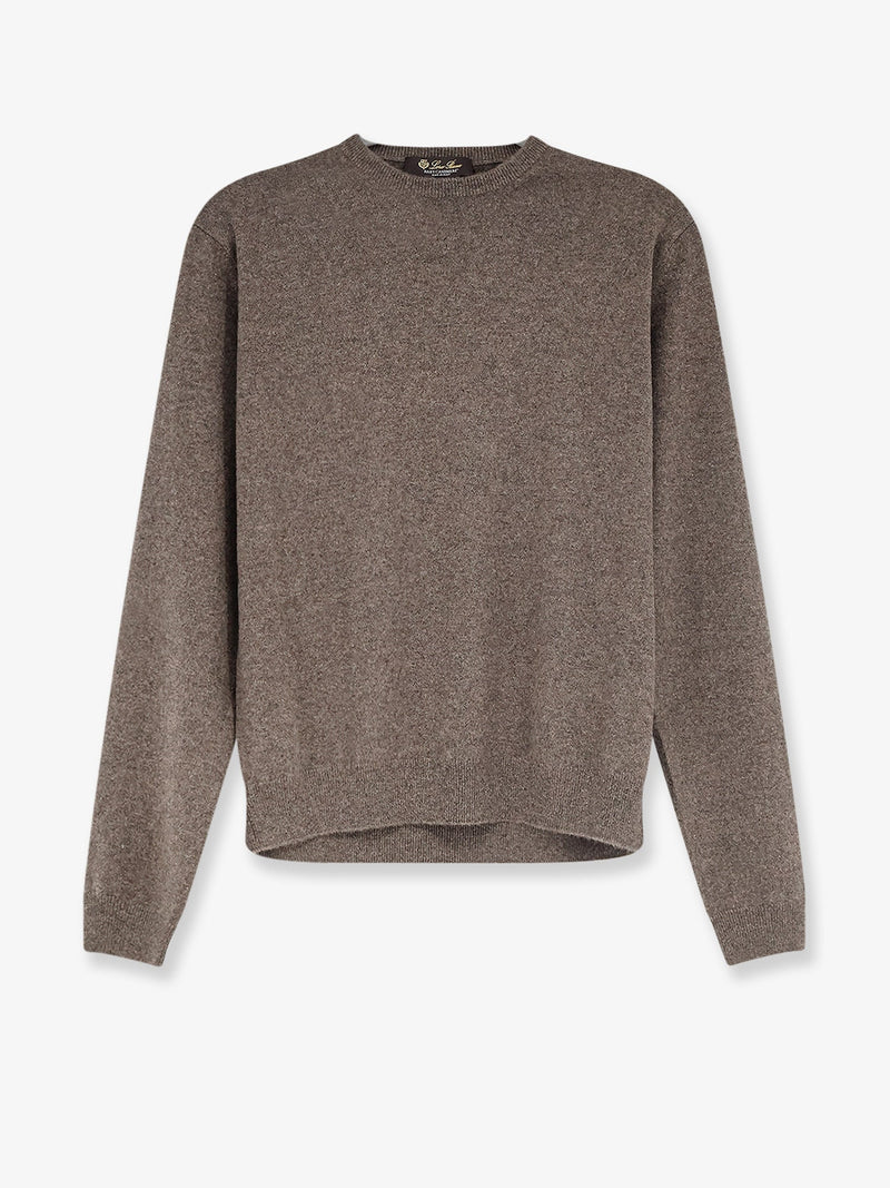 Loro Piana Loro Piana Mélange Baby Cashmere Sweater Brown - World Class Fashion