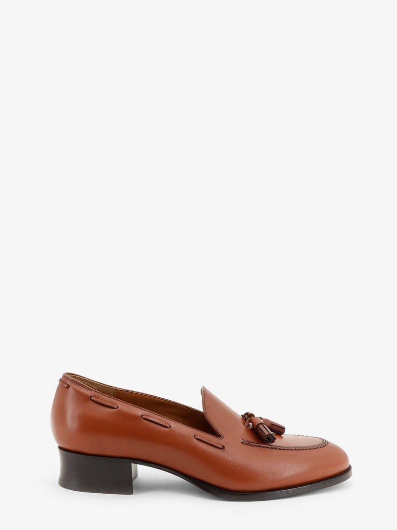 Loro Piana Loro Piana Serge Tassel Leather Loafers Brown - World Class Fashion