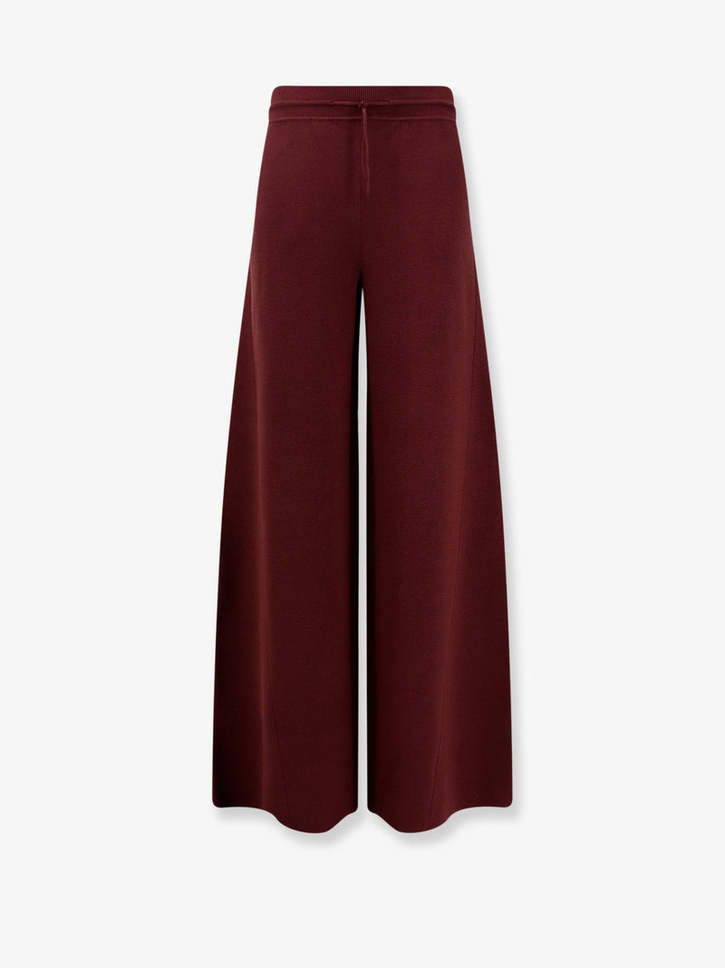Loro Piana Loro Piana Siena Silk And Cotton Trousers Red - World Class Fashion