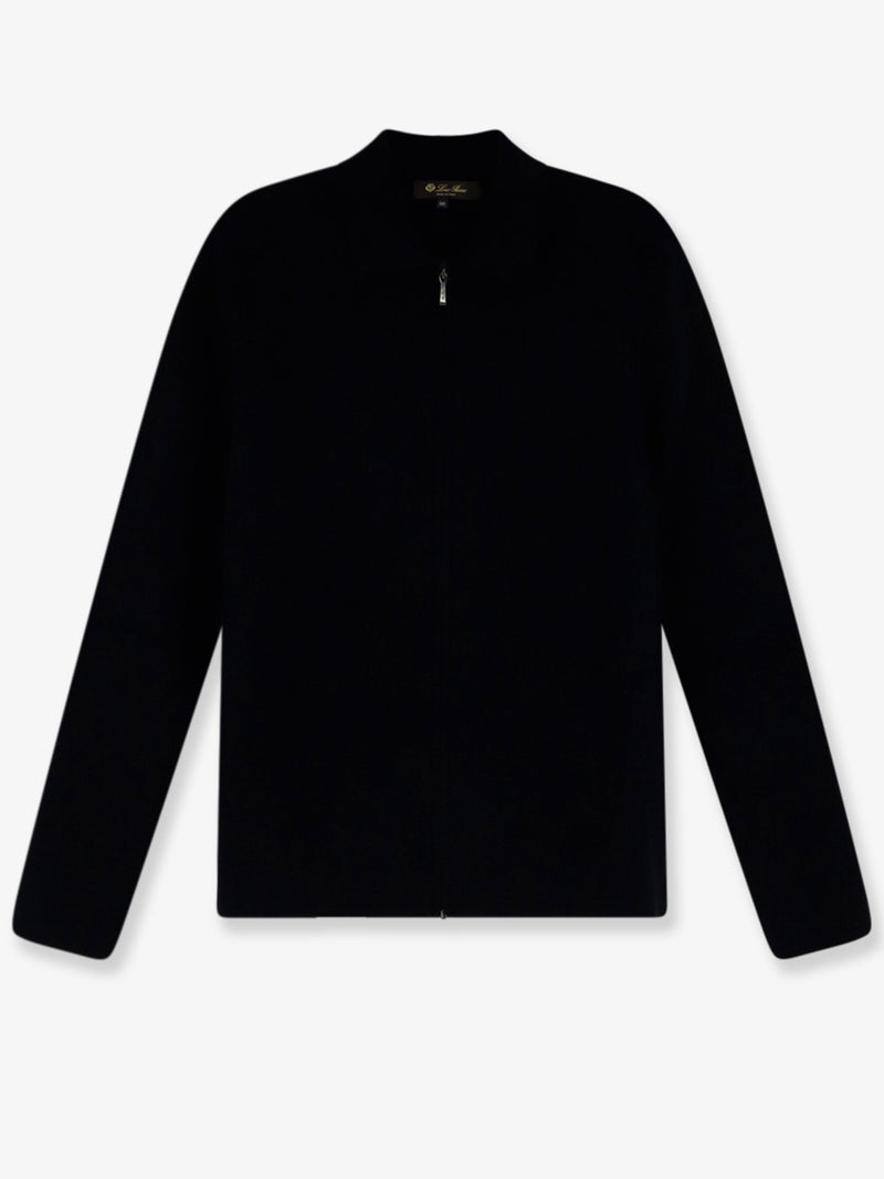 Loro Piana Loro Piana Petunia Cashmere Silk Wool Cardigan Black - World Class Fashion