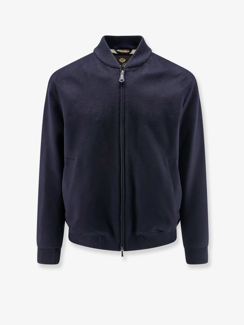 Loro Piana Loro Piana Ivy Cashmere Bomber Blue - World Class Fashion