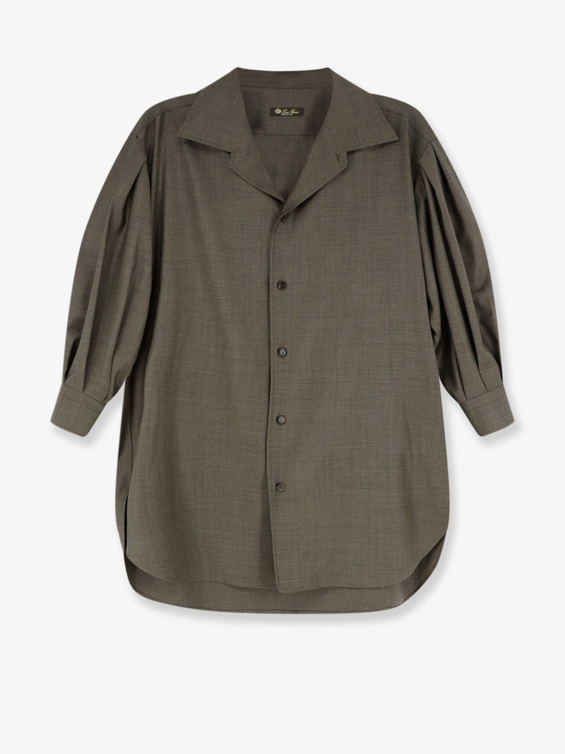 Loro Piana Loro Piana Elyse Virgin Wool Shirt Grey - World Class Fashion