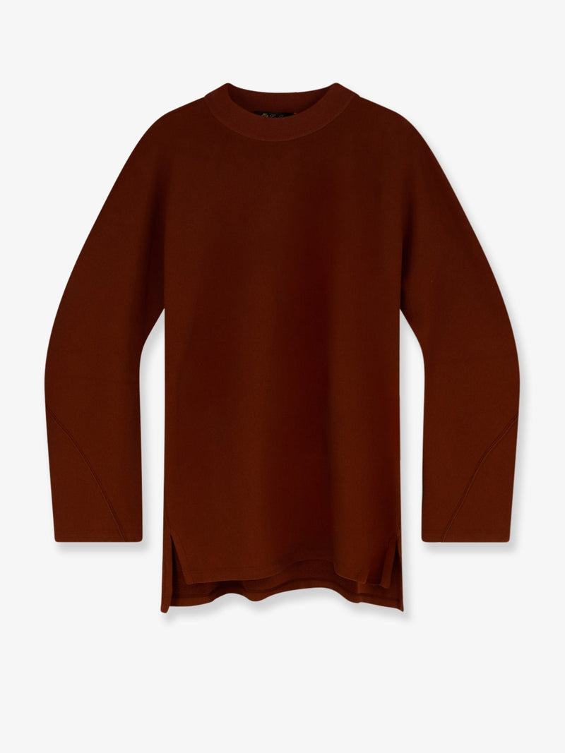 Loro Piana Loro Piana Neem Cotton and Cashmere Sweater Brown - World Class Fashion