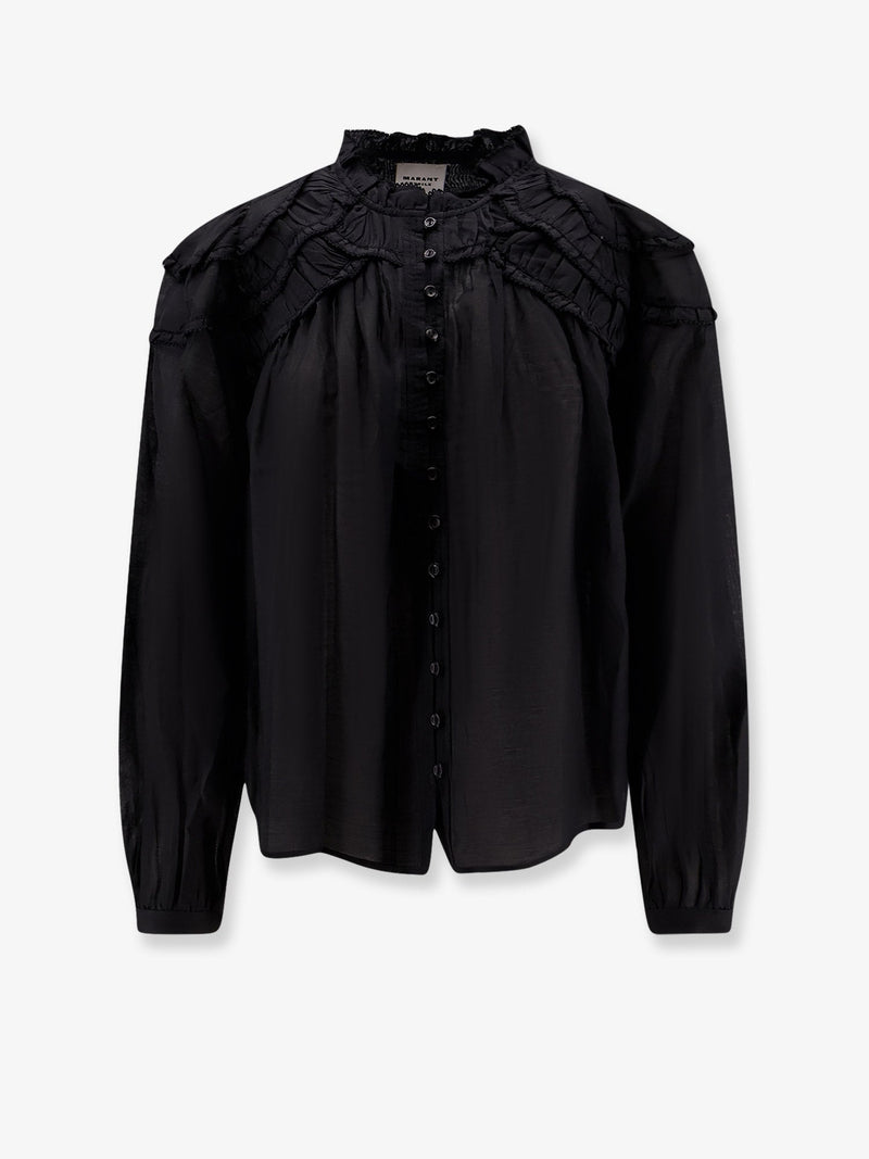 Marant Étoile Marant Étoile Christa Cotton and Viscose Shirt Black - World Class Fashion