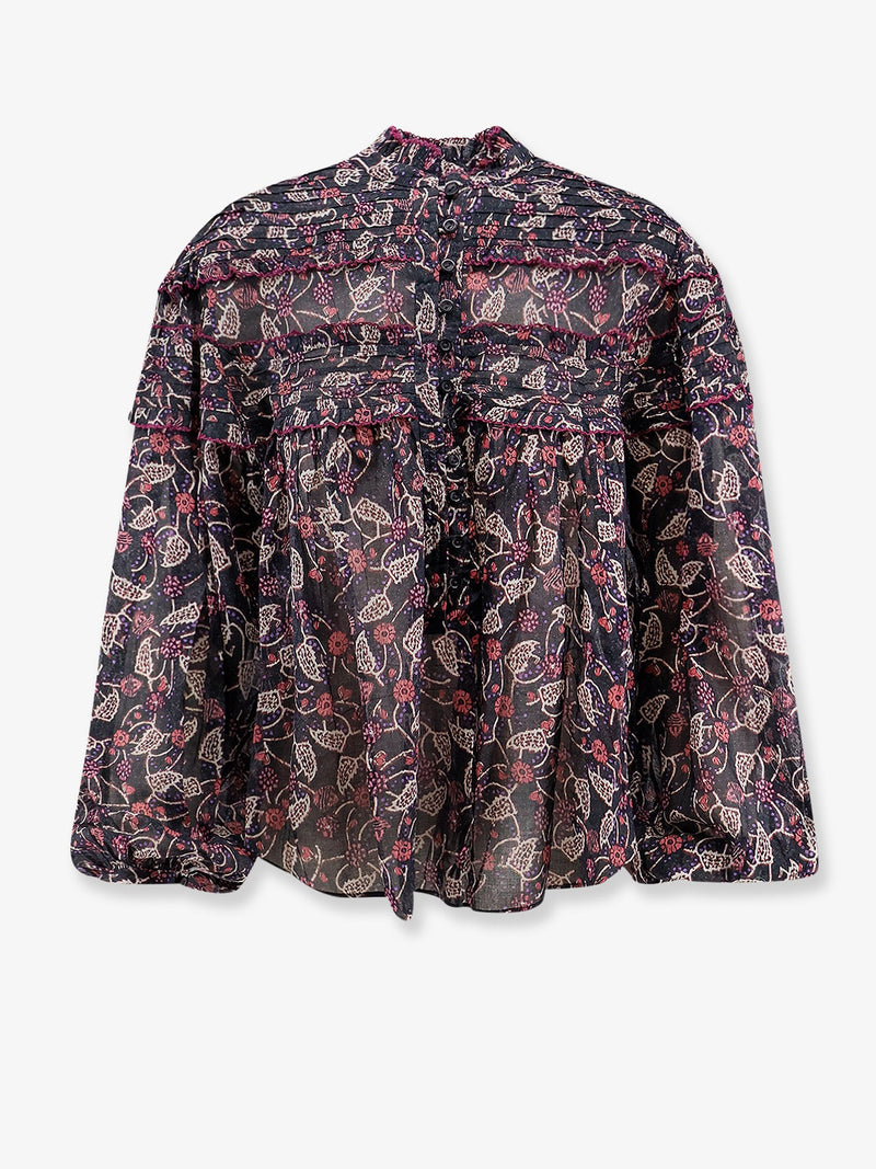 Marant Étoile Marant Étoile Doane Printed Cotton Shirt Black - World Class Fashion