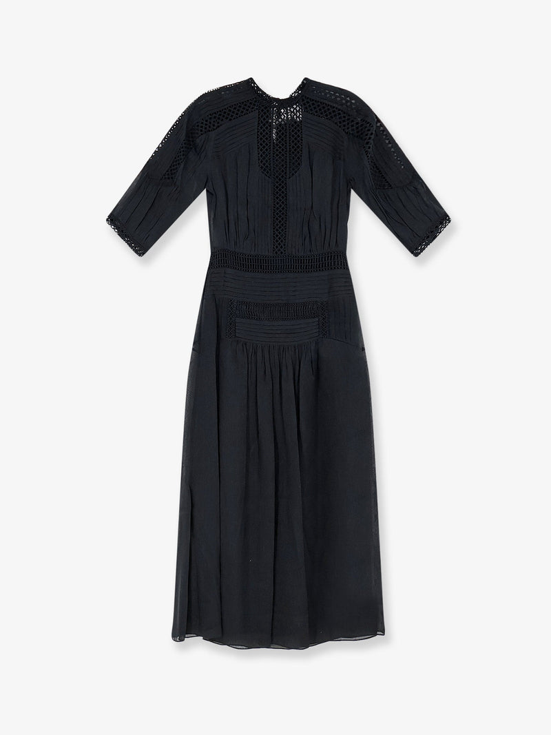 Marant Étoile Marant Étoile Pamena Viscose and Linen Dress Black - World Class Fashion