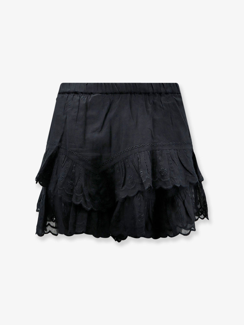 Marant Étoile Marant Étoile Jocadia Organic Cotton Shorts Black - World Class Fashion