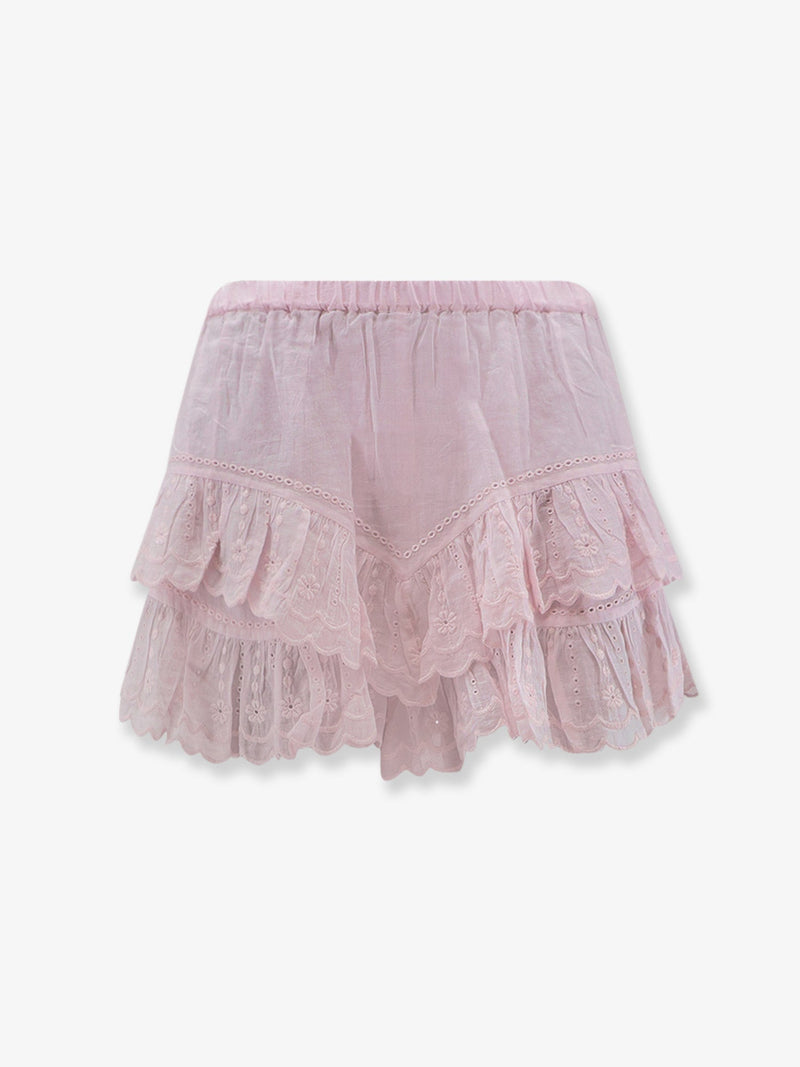 Marant Étoile Marant Étoile Jocadia Organic Cotton Shorts Pink - World Class Fashion