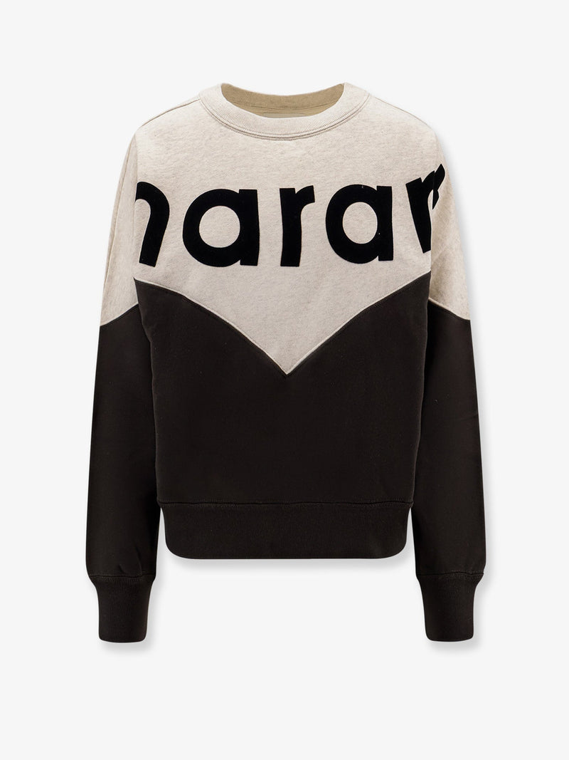 Marant Étoile Marant Étoile Houston Bicolor Sweatshirt Beige - World Class Fashion