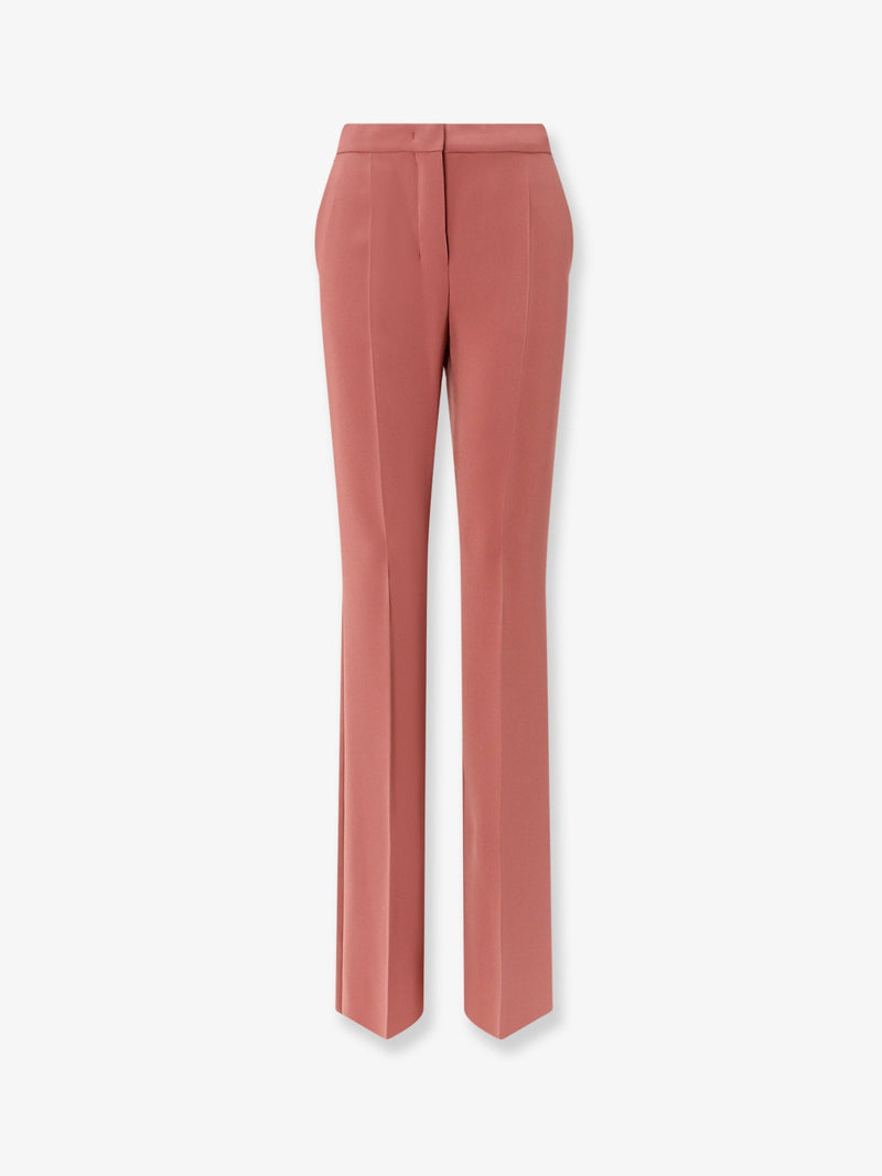 Max Mara Max Mara Mxeliseo Cady Tuxedo Trousers Red - World Class Fashion