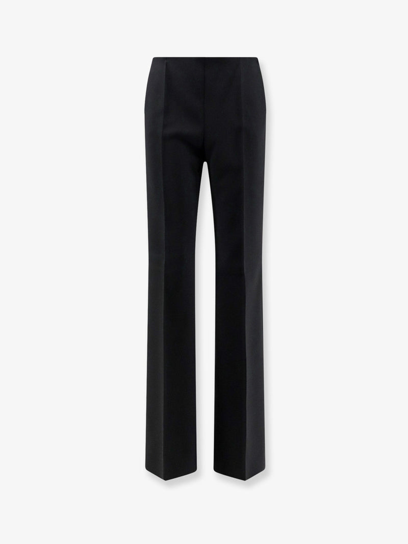 Max Mara Max Mara Mxmorata Stretch Virgin Wool Trousers Black - World Class Fashion