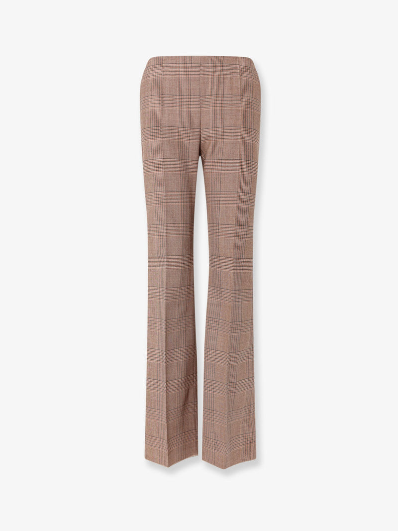 Max Mara Max Mara Mxmpepato Wool Trousers Brown - World Class Fashion