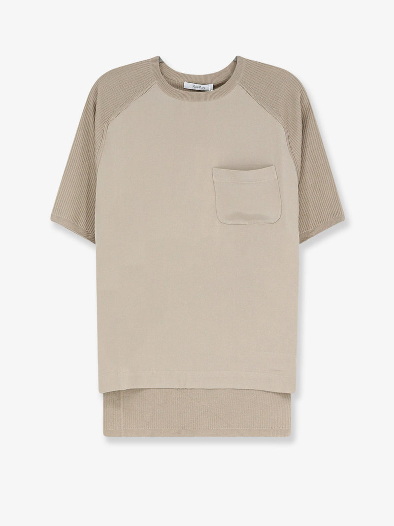 Max Mara Max Mara Mxmgolfo Silk And Cashmere Top - World Class Fashion