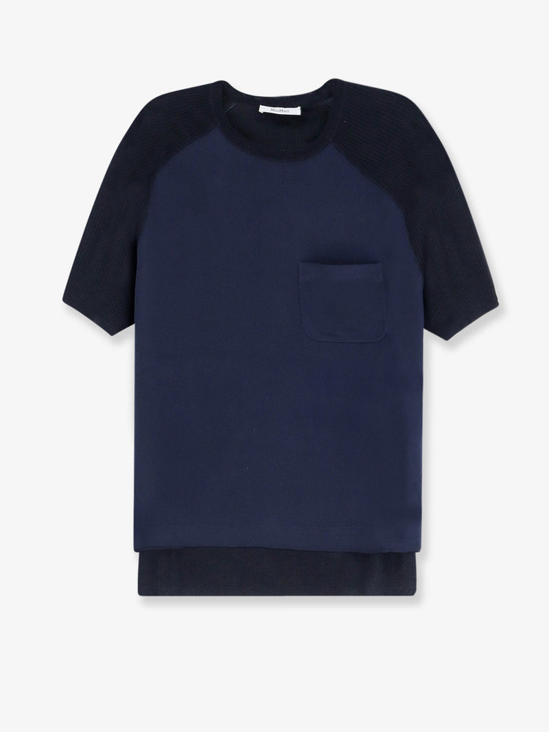 Max Mara Max Mara Mxmgolfo Silk And Cashmere Top - World Class Fashion