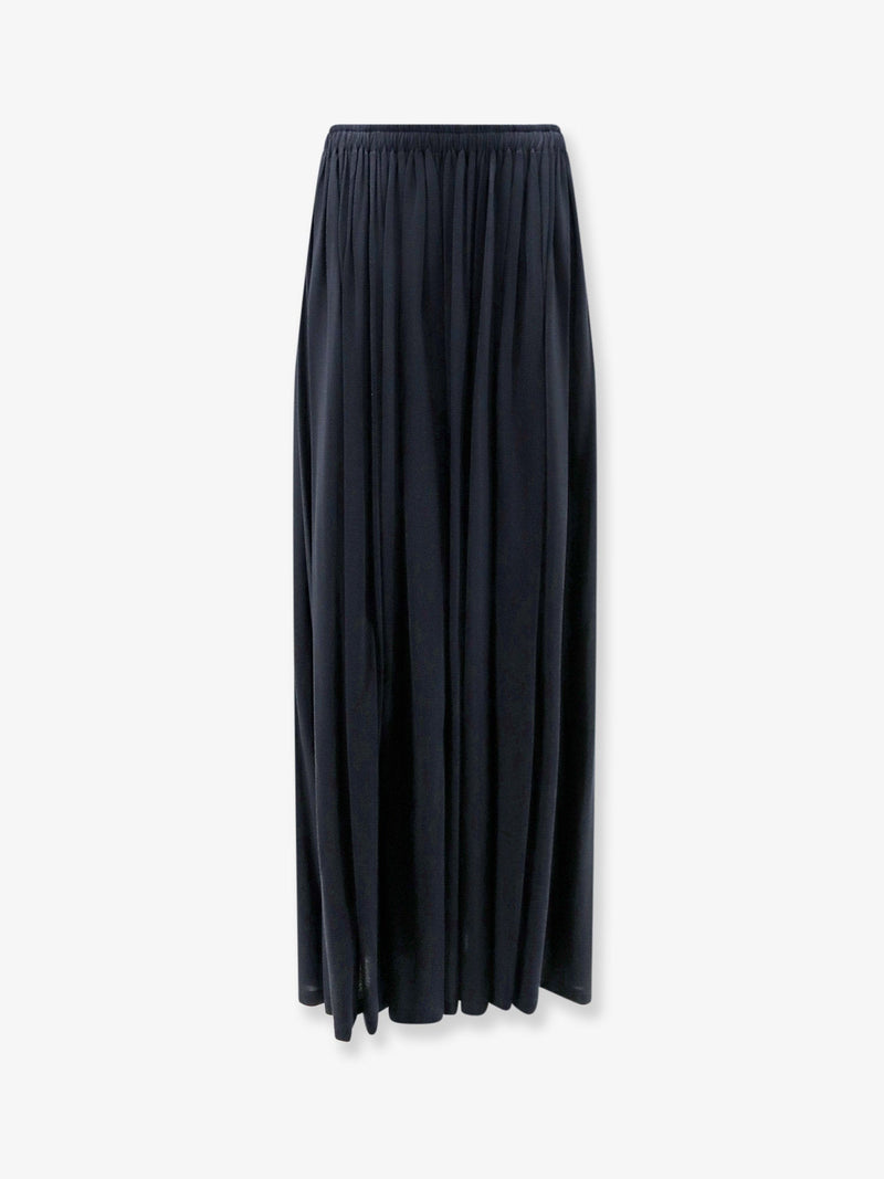 Max Mara Max Mara Mxmlivrea Pleated Jersey Long Skirt - World Class Fashion
