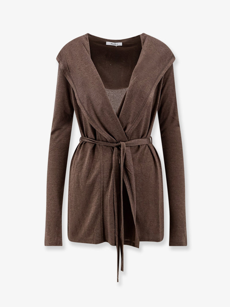 Max Mara Max Mara Mxmfalda Yocell And Silk Blend Cardigan - World Class Fashion