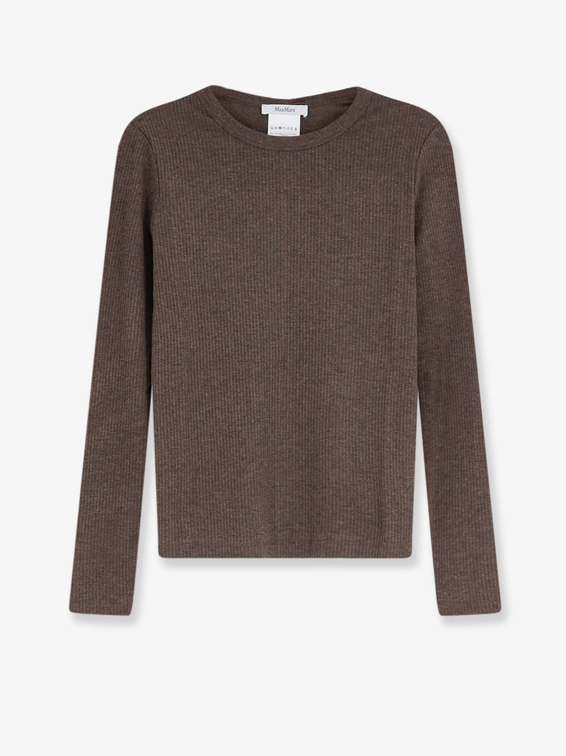 Max Mara Max Mara Mxmsalmone Lyocell And Silk T-Shirt - World Class Fashion