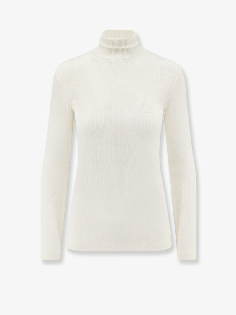 Max Mara Max Mara Mxmcono Wool Turtleneck White - World Class Fashion