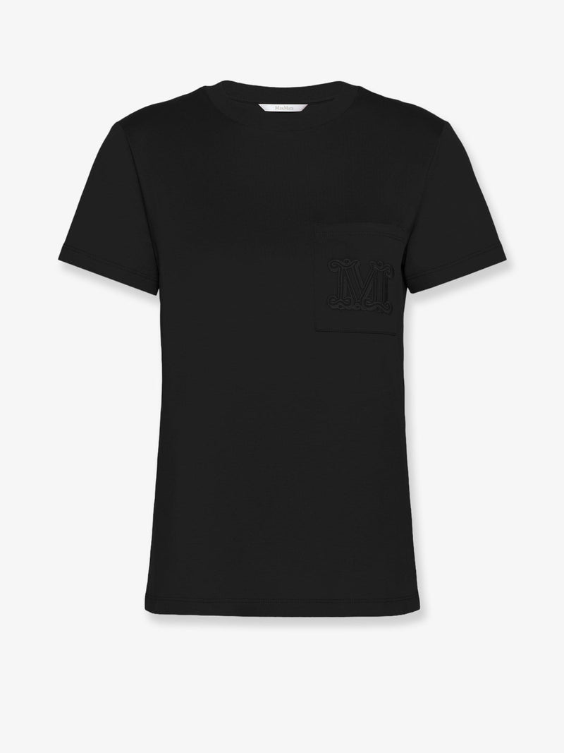 Max Mara Max Mara Papaia Cotton T-Shirt With Monogram - World Class Fashion