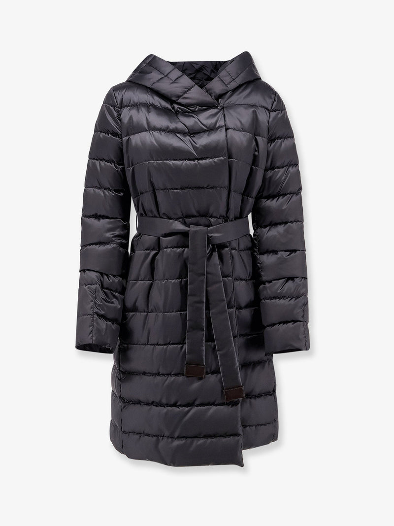 Max Mara The Cube Max Mara The Cube Novef Long Down Jacket Black - World Class Fashion