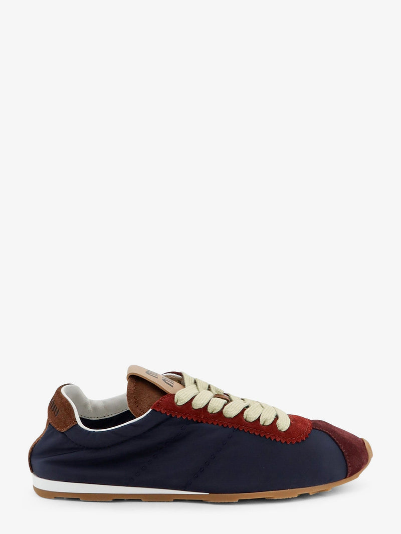 Miu Miu Miu Miu Nylon Sneakers with Suede Inserts Blue - World Class Fashion