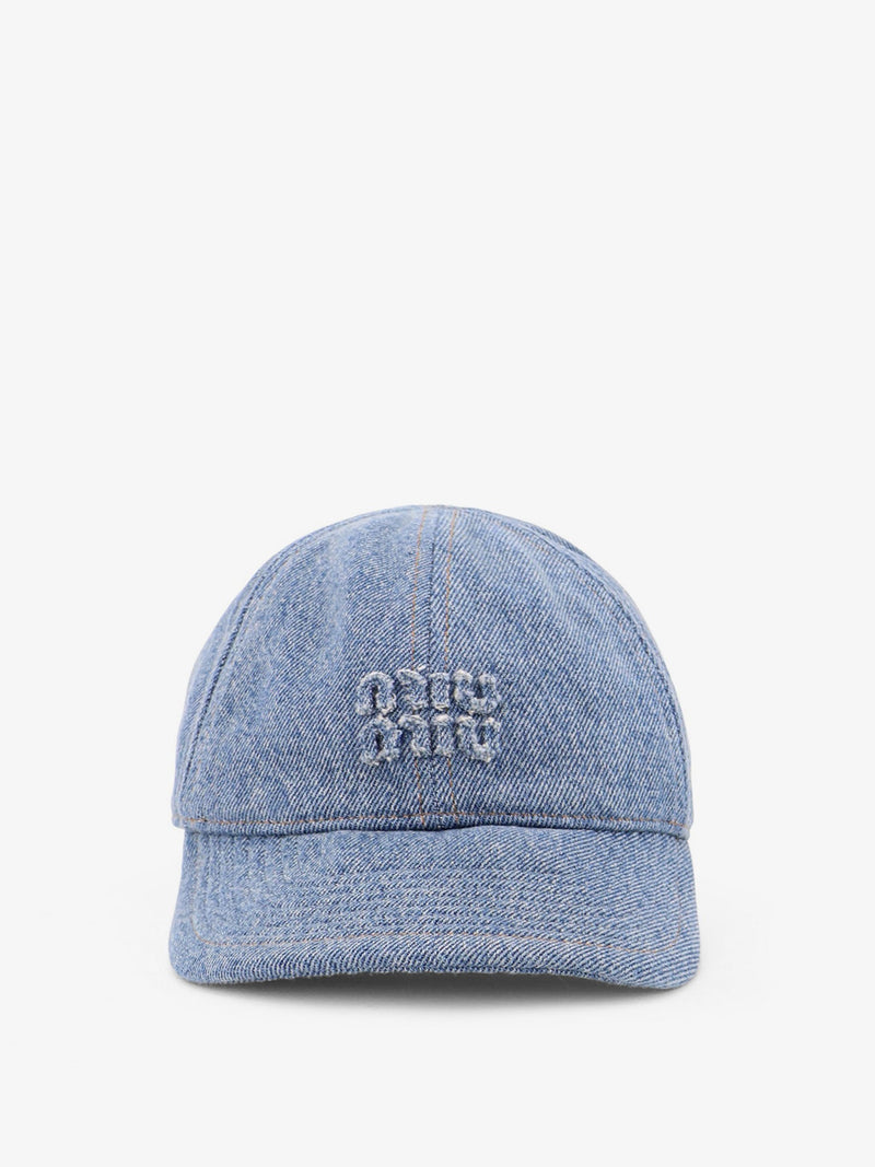 Miu Miu Miu Miu Debun Blue Hat - World Class Fashion