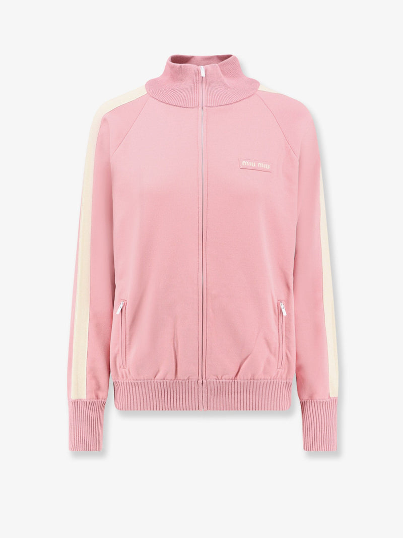 Miu Miu Miu Miu Silk Blend Cardigan Pink - World Class Fashion