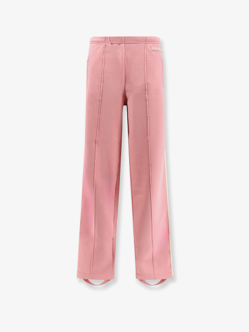 Miu Miu Miu Miu Technical Fabric Trousers Pink - World Class Fashion