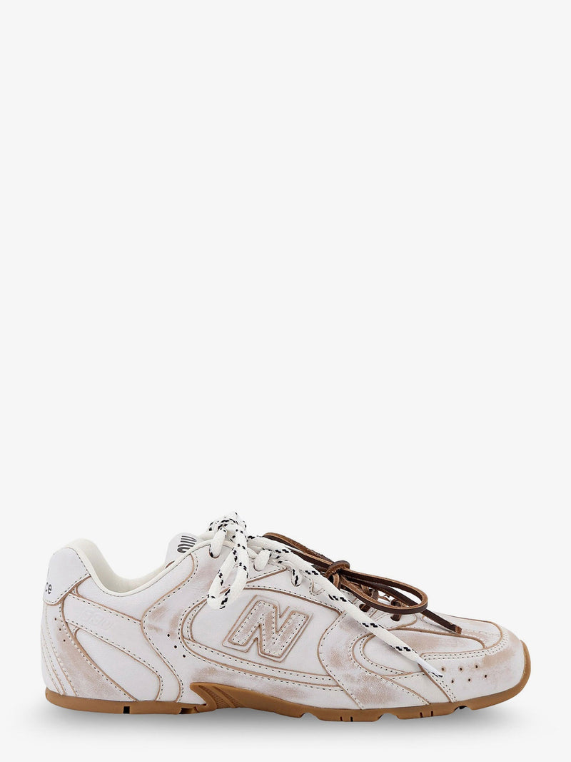 Miu Miu X New Balance Miu Miu X New Balance 530 SL Leather Sneakers White - World Class Fashion