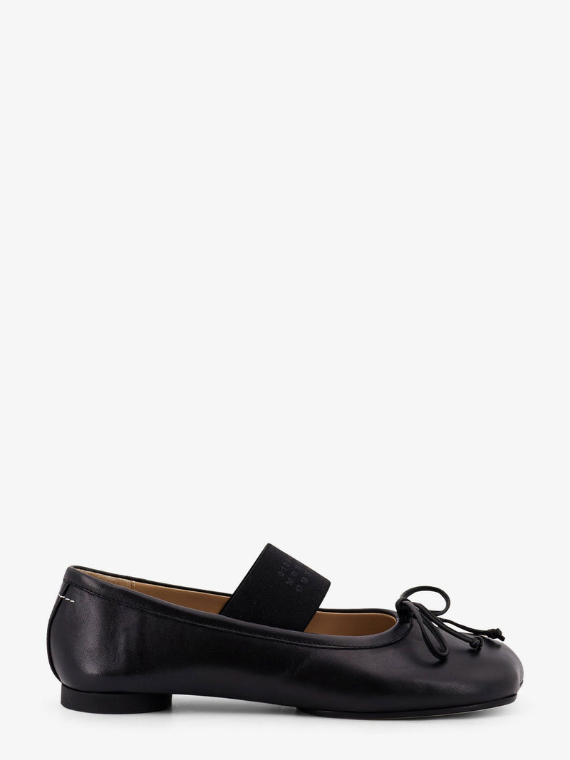 MM6 Maison Margiela MM6 Maison Margiela Leather Ballerinas Black - World Class Fashion