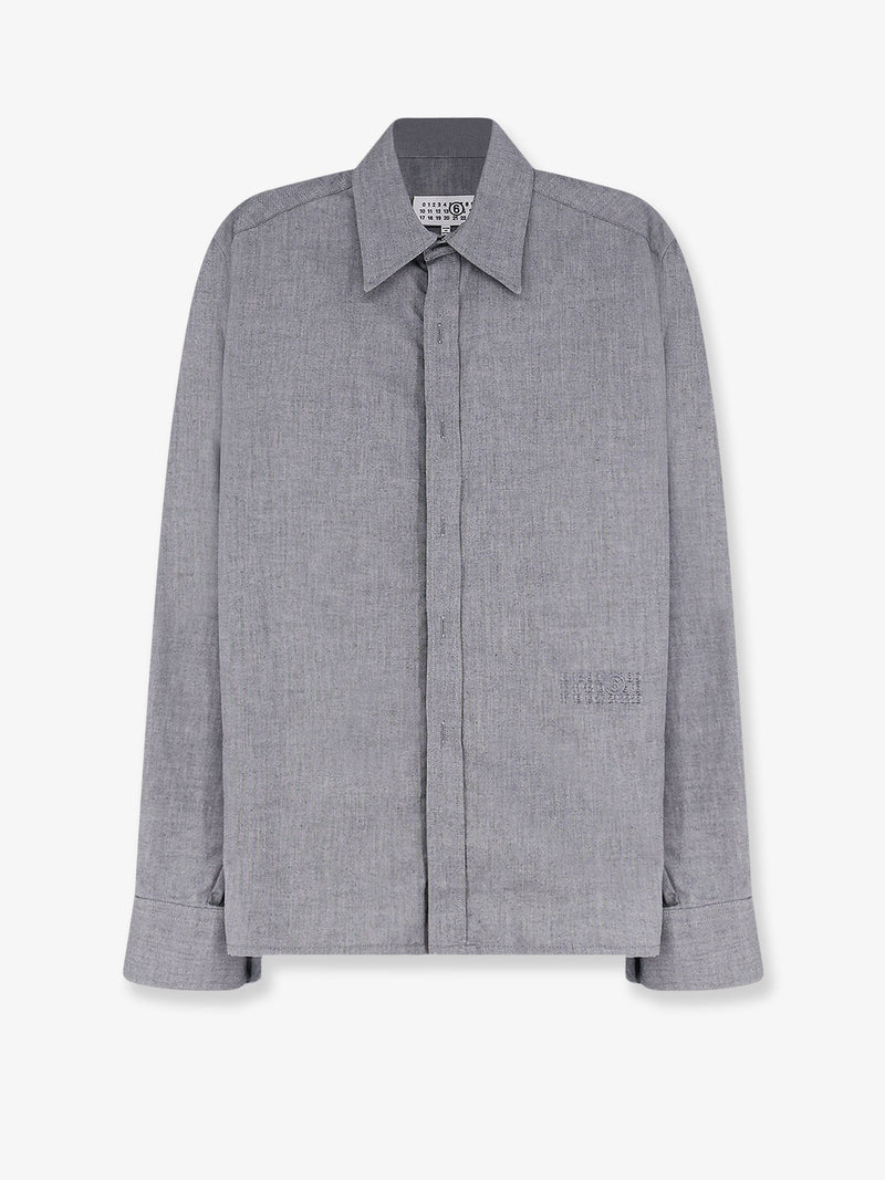 MM6 Maison Margiela MM6 Maison Margiela Cotton Shirt with Zip Grey - World Class Fashion
