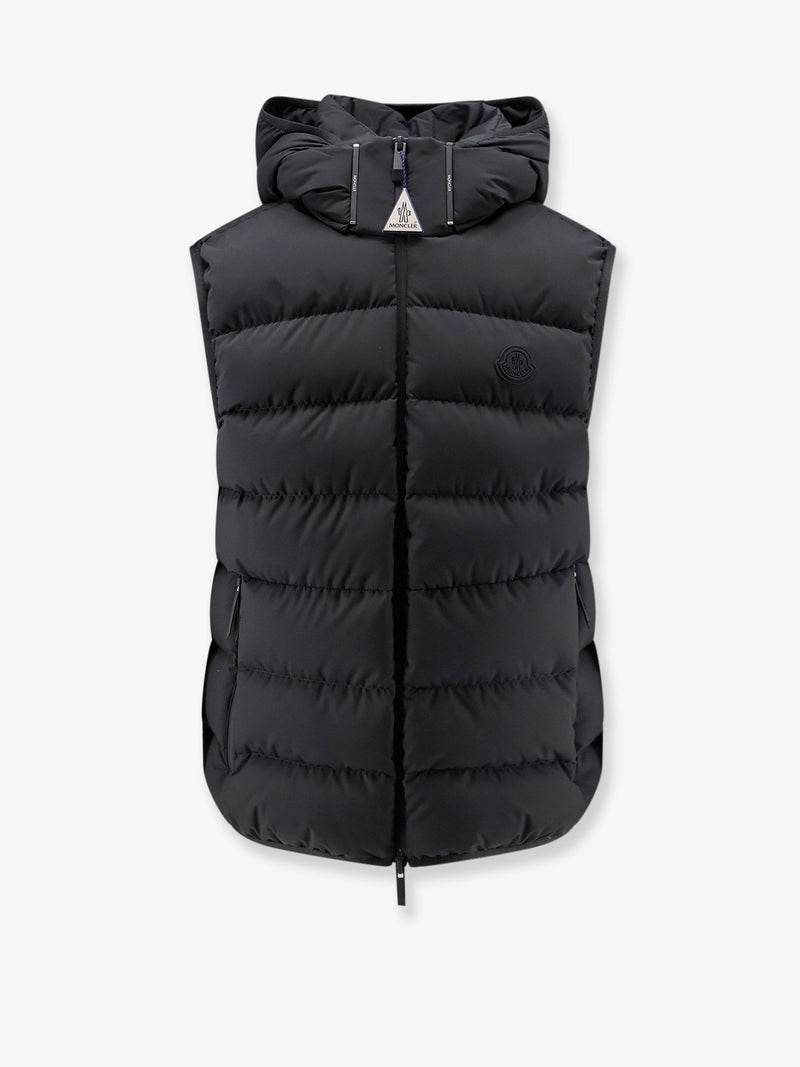 Moncler Moncler Arinella Matt Black Sleeveless Down Jacket - World Class Fashion