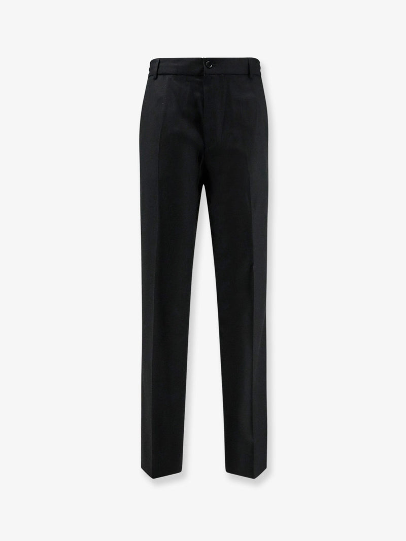 Moncler Moncler Virgin Wool Trousers Black Men - World Class Fashion
