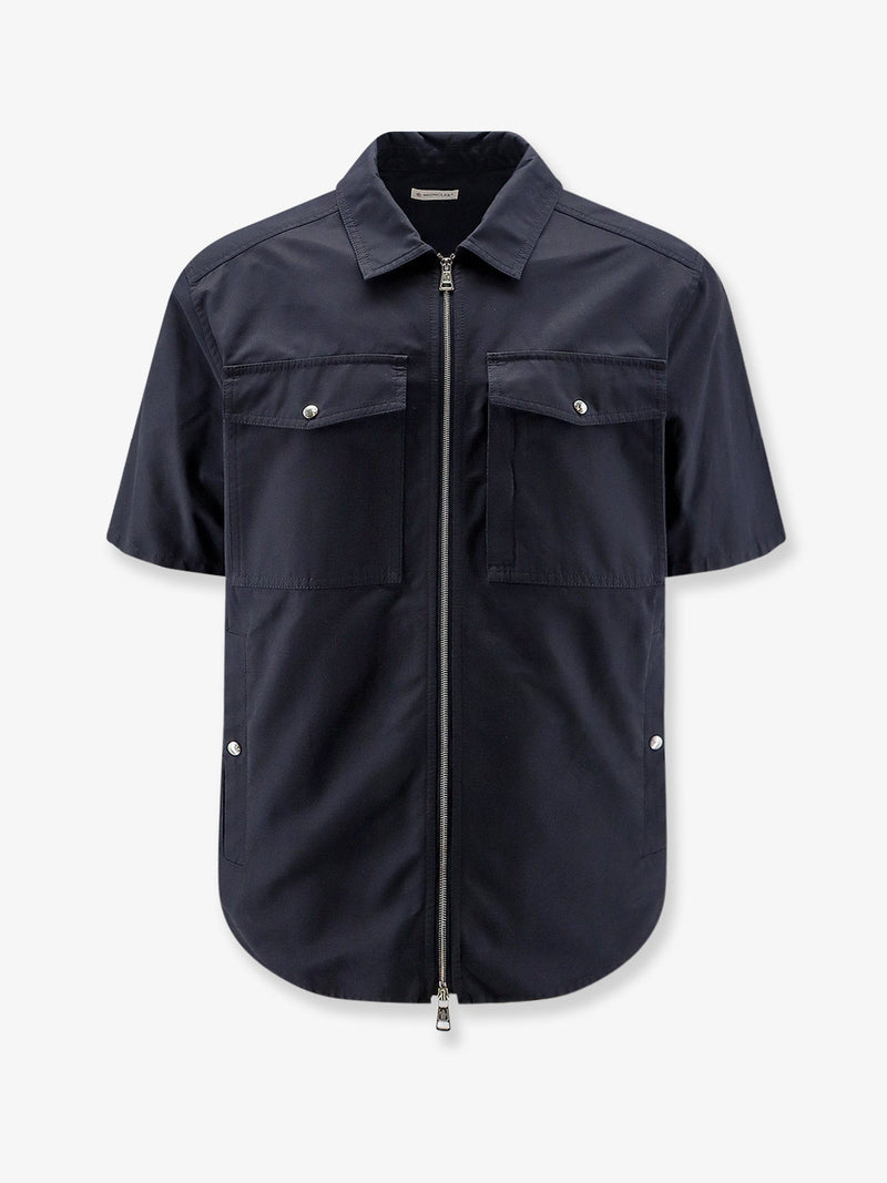 Moncler Moncler Cotton Blend Shirt With Zip - World Class Fashion