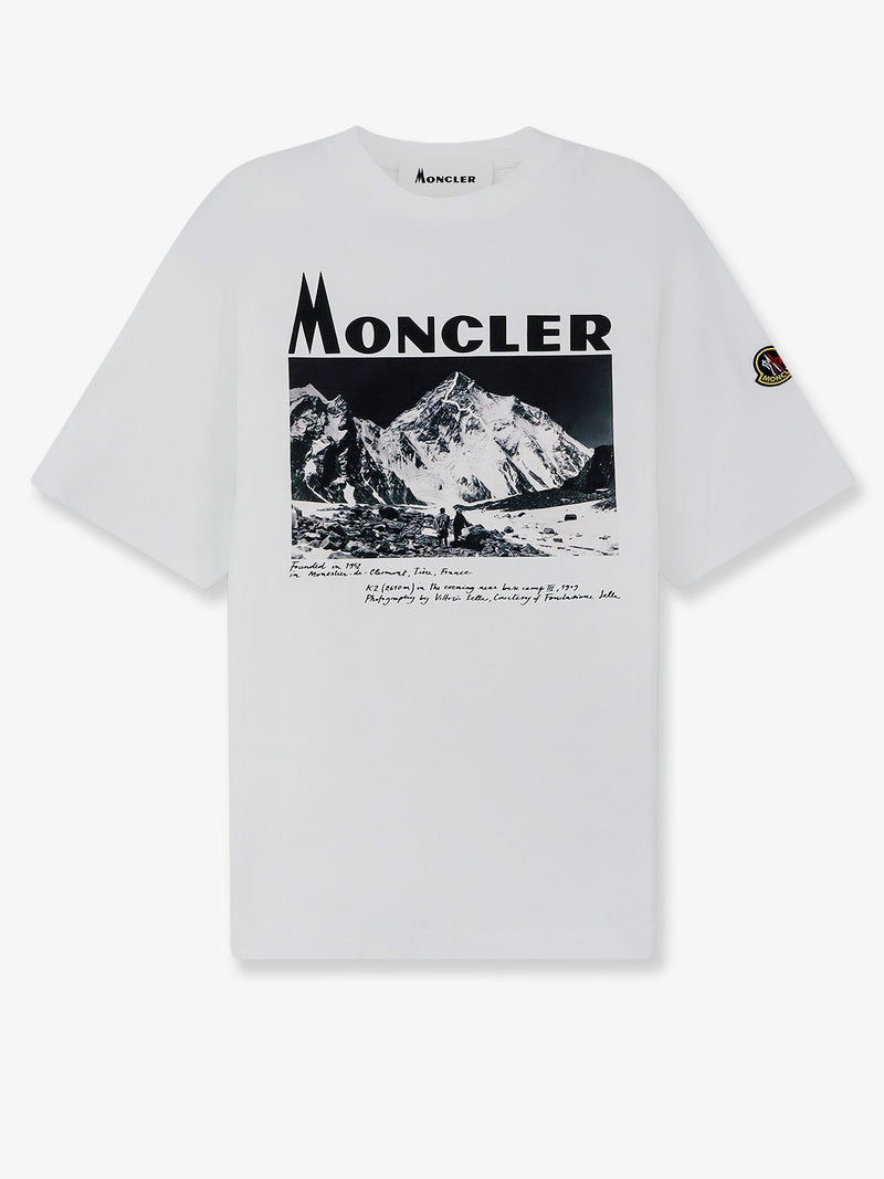Moncler Moncler Cotton Jersey T-Shirt White Men - World Class Fashion