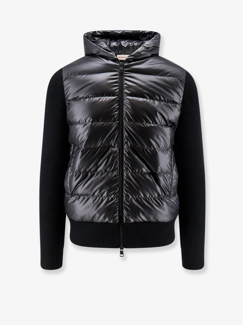 Moncler Moncler Down Jacket With Virgin Wool Inserts - World Class Fashion