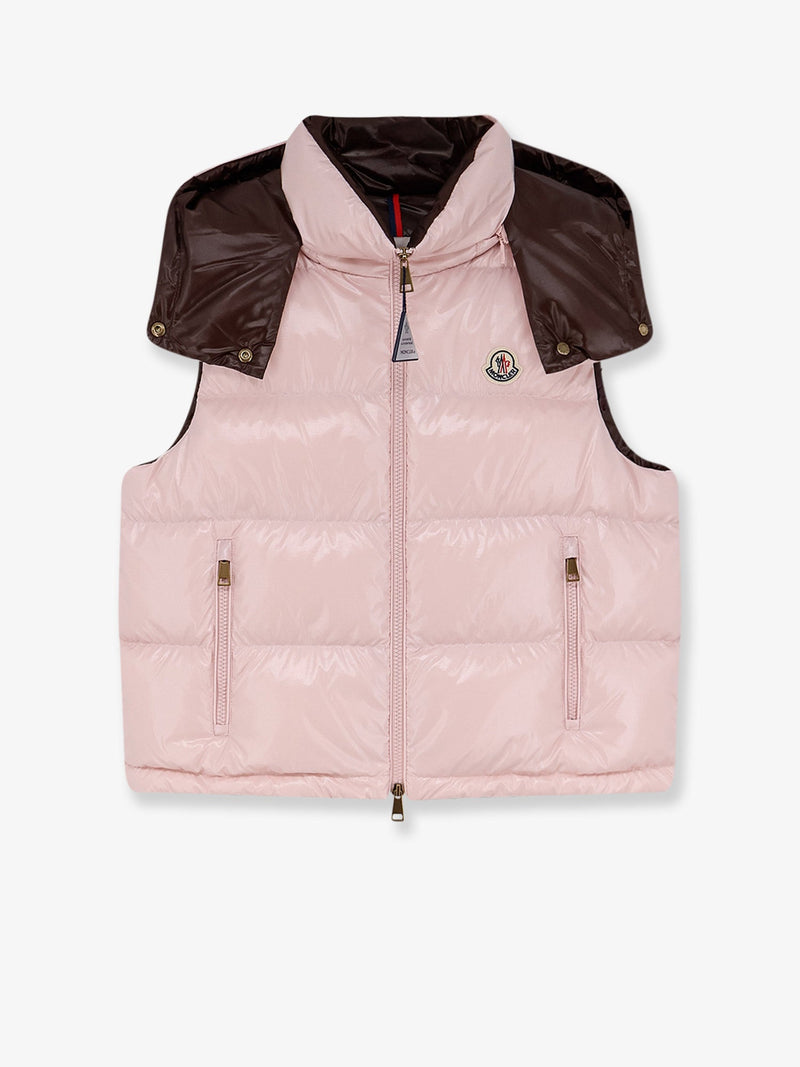Moncler Moncler Niverolle Sleeveless Down Jacket Pink - World Class Fashion