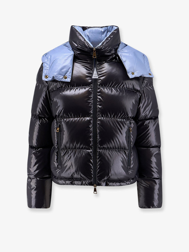 Moncler Moncler Niveole Nylon Jacket Blue Women - World Class Fashion