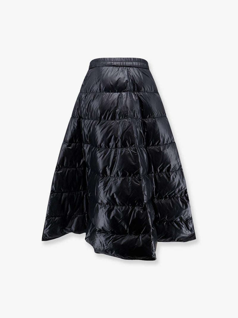 Moncler Moncler Padded Recycled Nylon Skirt Black - World Class Fashion