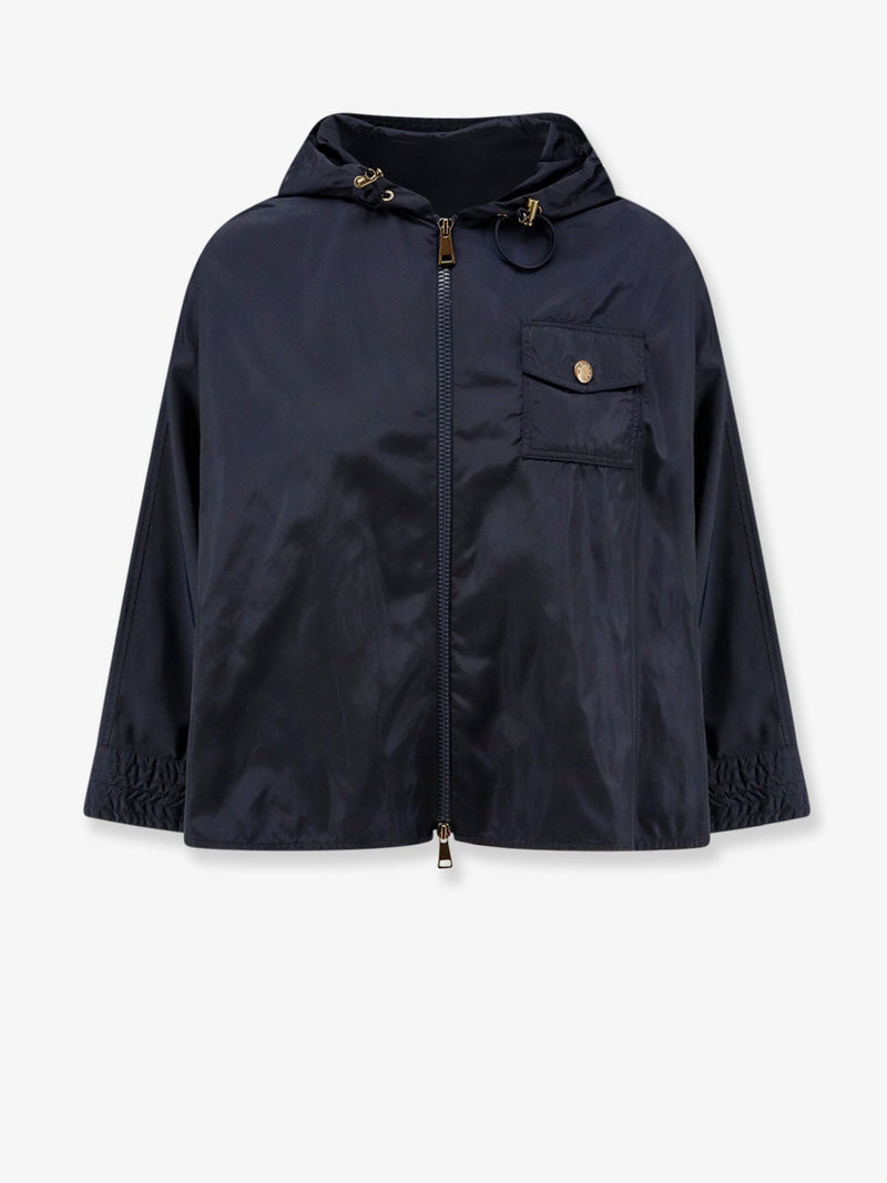 Moncler Moncler Cape Nylon Jacket Blue Women - World Class Fashion