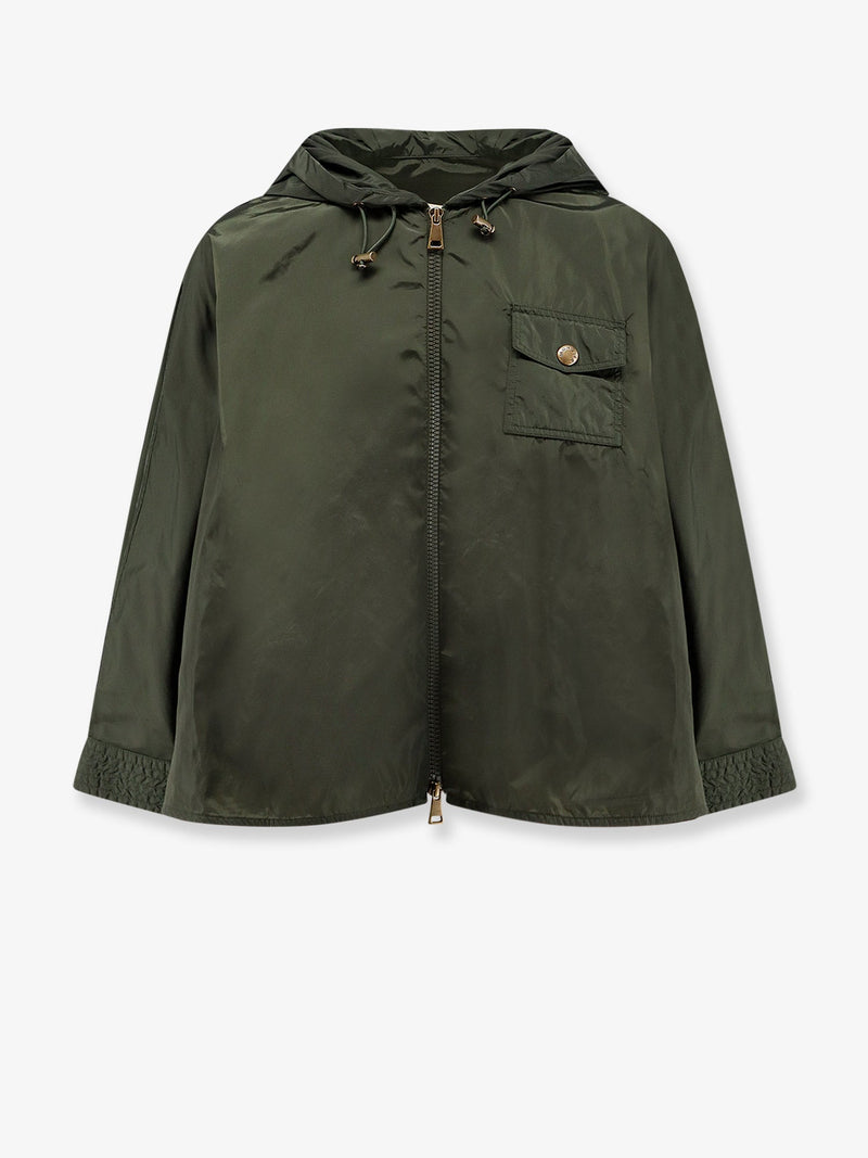 Moncler Moncler Cape Nylon Jacket Green Women - World Class Fashion