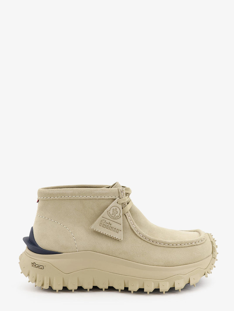 Moncler Moncler Trailgrip Wallabee GTX Suede Boots Beige - World Class Fashion