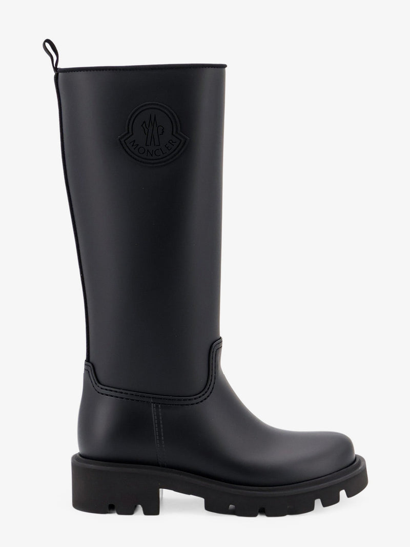 Moncler Moncler Kickstream High PVC Rain Boots Black - World Class Fashion